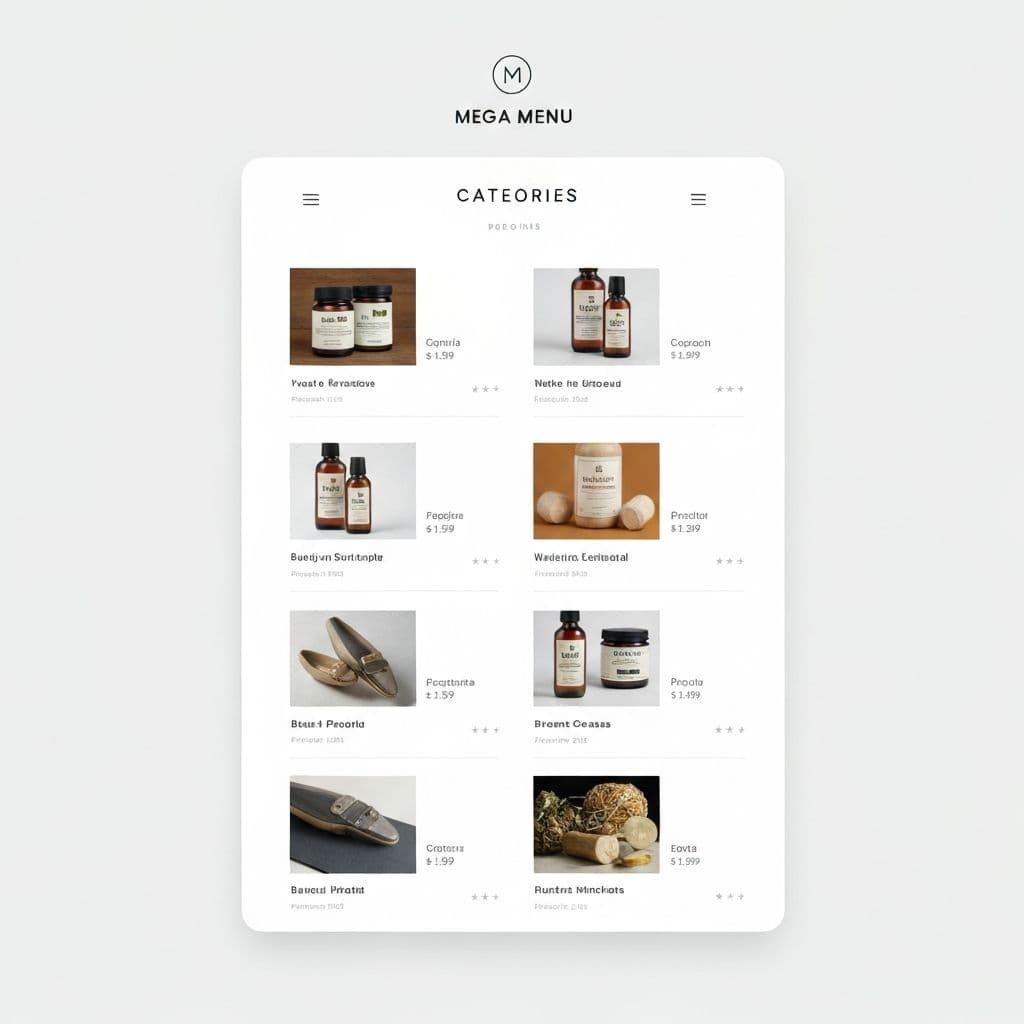 Mega Menu & Navigation Redesign after