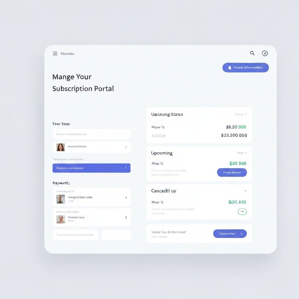 Custom Subscription Portal after
