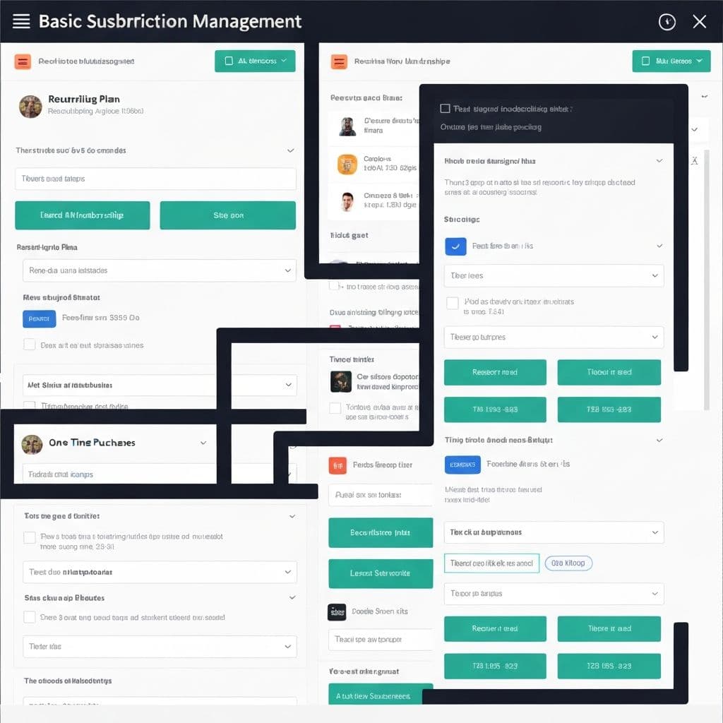 Custom Subscription Portal before