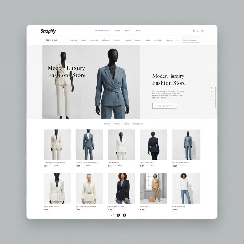 Modern Shopify store design showcase