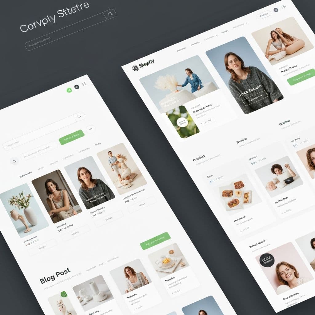 Custom Shopify store homepage design by Shop Techs featuring modern layout and branding